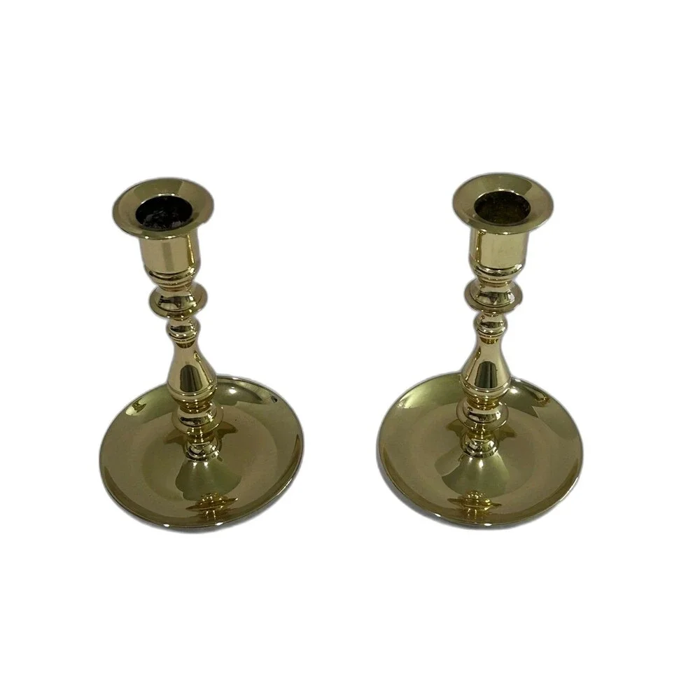 Vintage Baldwin Brass Candlestick Holders Pair of 2